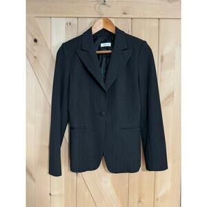 Barneys New York | Dark Gray One Button Blazer | Size 2